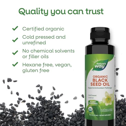 Nature's Way Organic Black Seed Oil, Supports Antioxidant Pathways*,8 Fl Oz - image 4