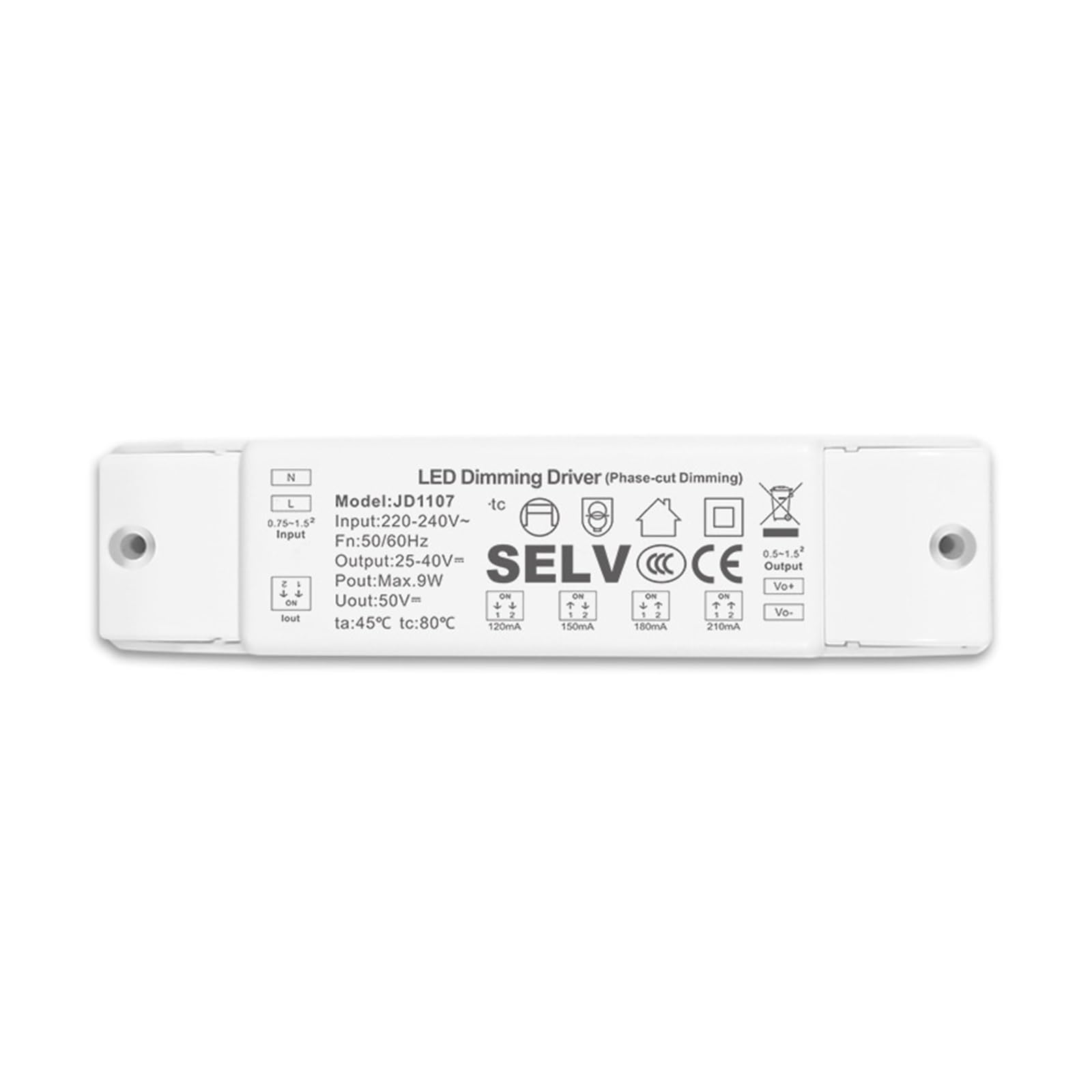 Pilote Triac non stroboscopique anti-scintillement pour projecteur LED 7W