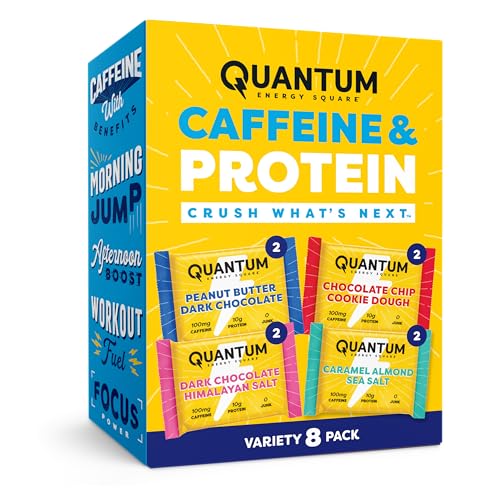 Quantum Energy Square: Energy Bar with Caffeine & 10g...
