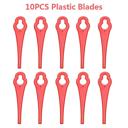 SELTOOL 10Pcs 85mm Plastic Grass Trimmer Blade Replacement Blades Lawn Mower Blades For Bosch ART26LI ART26 Garden Tools