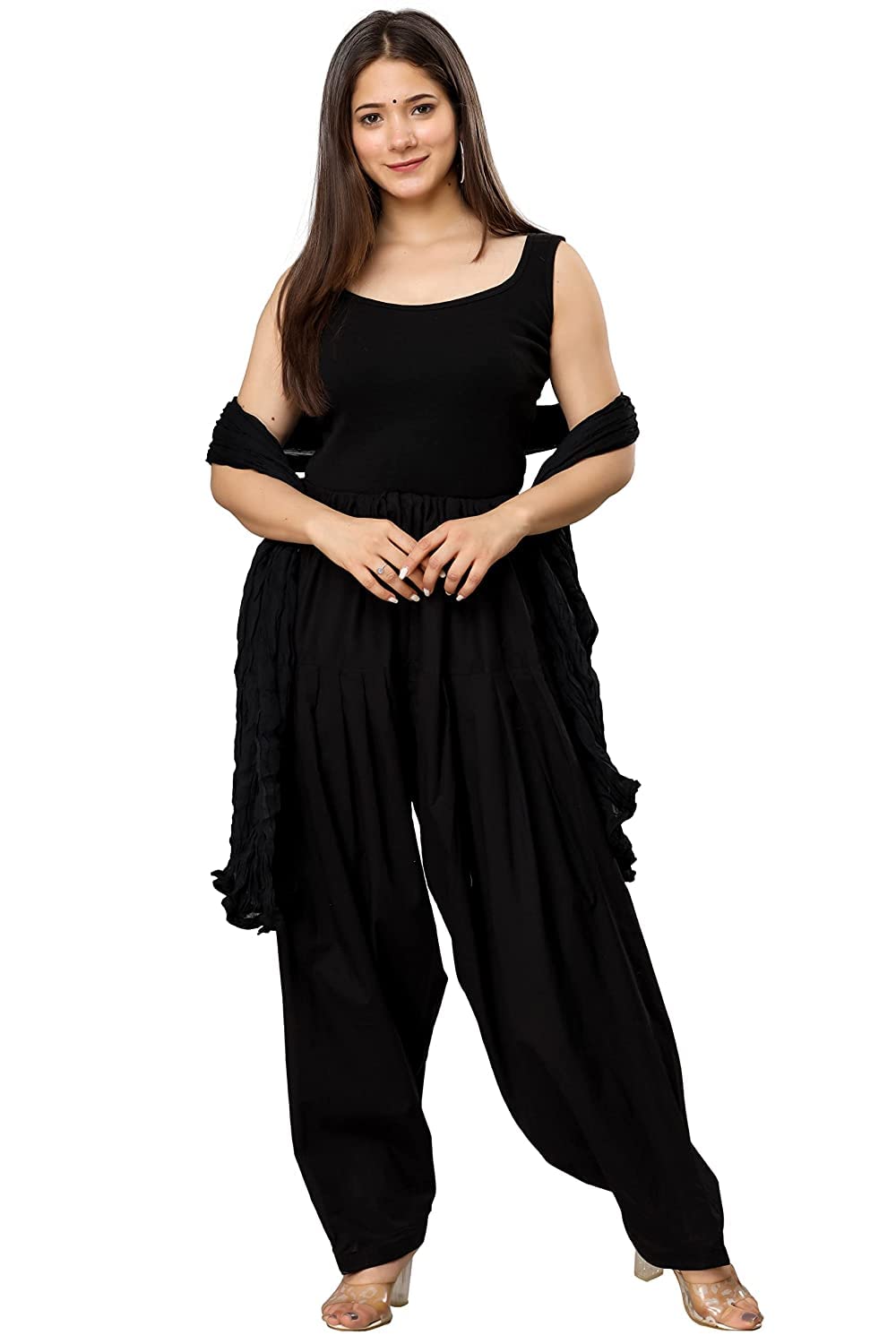 b9 store Women's Cotton Patiala Salwar with Dupatta Combo Set (Free Size)-picture-29