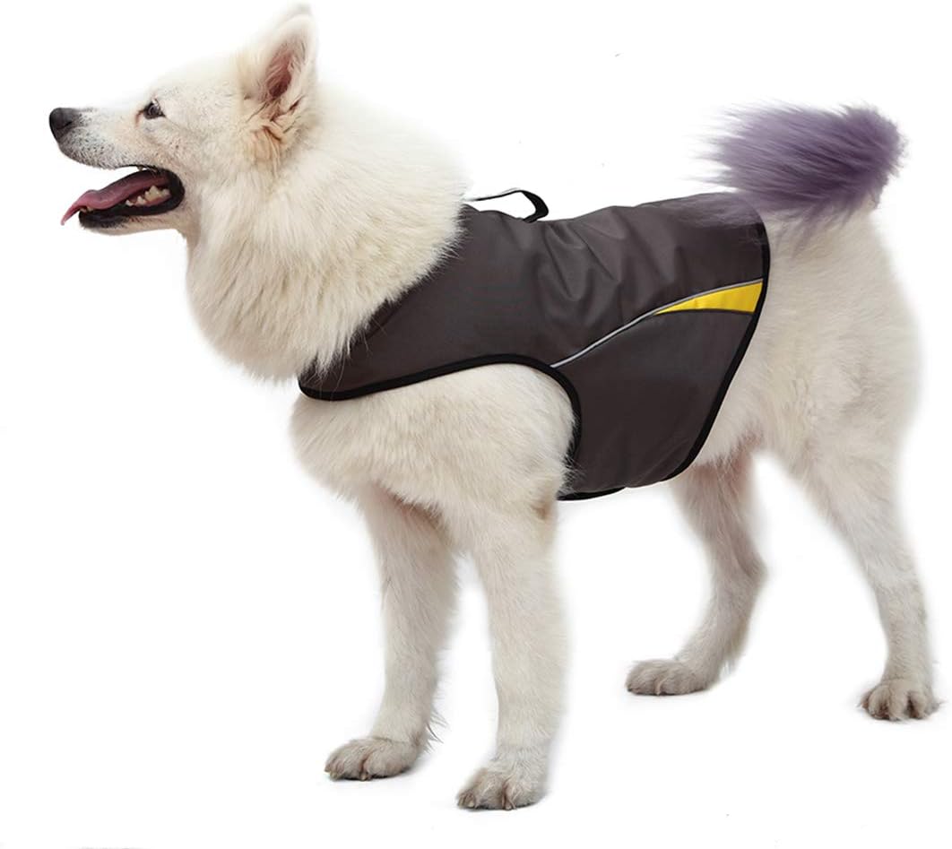 Dog Anxiety Jacket Keep Calming Vest Thunder Coat with D-Ring and Training Handle for Large dogs 1 Gery Large