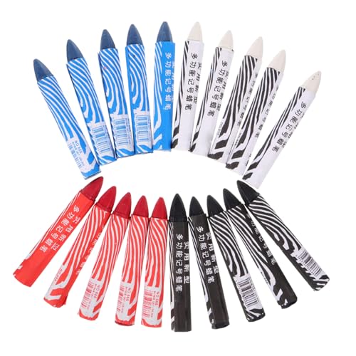 Sosoport 5 pièces Set de Craies Marquage Pneus Étanches Crayons Industriels Multi-surfaces pour Réparation Auto Marquage Clair sur Pneus Secs et Mouillés Accessoires Maintenance Automobile