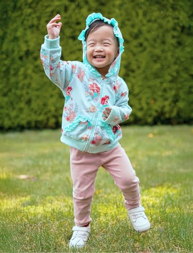 Disney Princess Ariel Toddler Girls Zip Up Hoodie Fall Jacket Clothes 2T - image 2