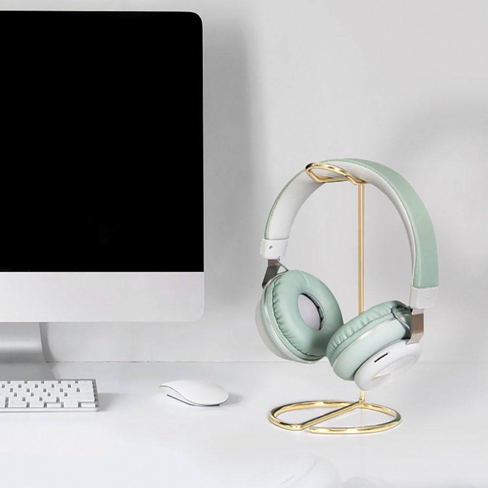 Support Casque Gaming Yardwe - En Métal Rose Doré - Anti-dérapant Pour Bureau Ou Maison