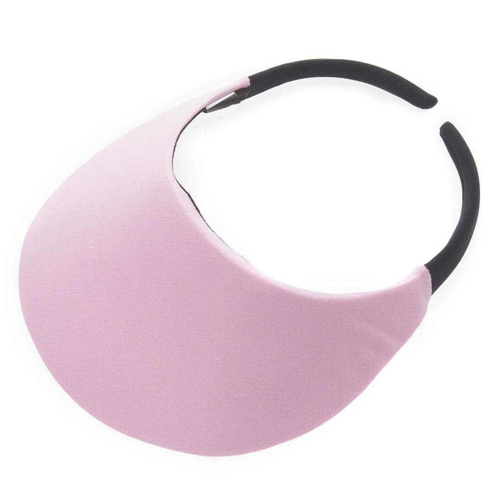 No HeadacheSun Visors for Women | Round Brim Golf & Tennis Visor | Stylish & Lightweight Visor Hats for Women | Comfortable Sun Visors for Outdoor Sports & Travel | Baby Pink