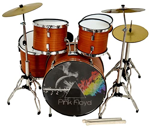 MINIATURA BATERÍA ACUSTICA NOGAL SATINADO MDR 0107 REGALO MUSICAL ROCKMUSIC