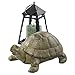 Design Toscano Aesop's Turtle Ornament Garden Tortoise Animal Statue, 10 Inches Wide, Cast Iron, Verdigris Finish