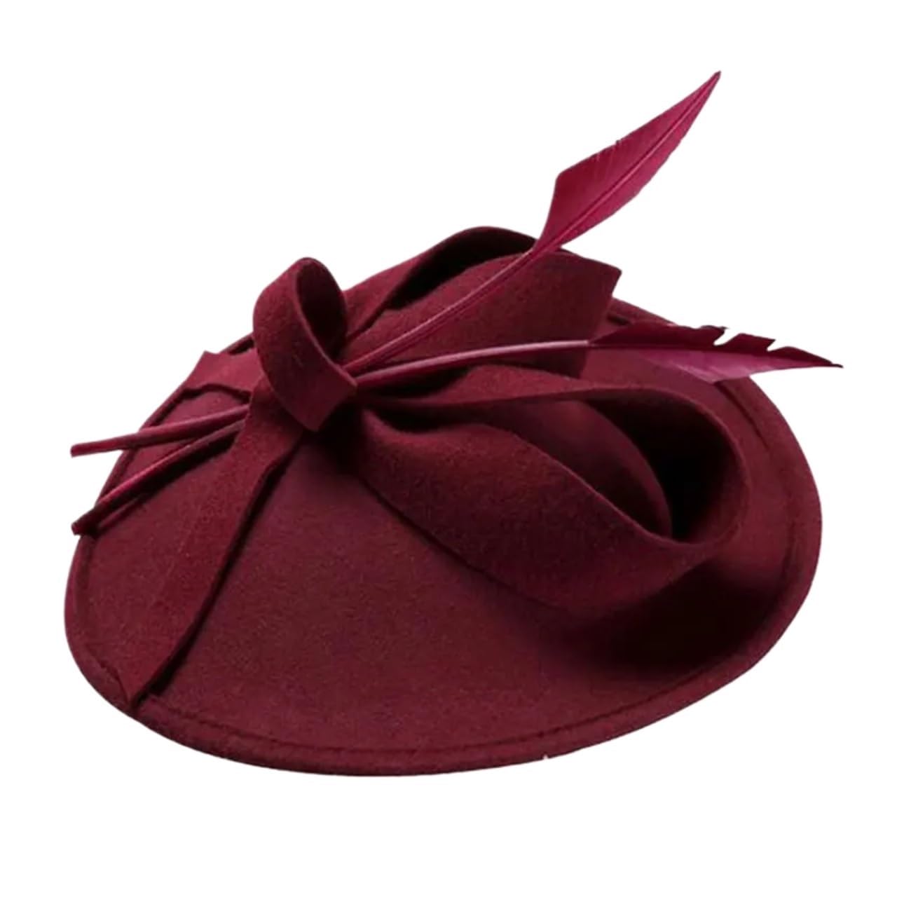 Cappello Da Sposa Eleganti cappelli Fedora for donna, da sposa, a tamburello rossi e blu, cerimonia Per Le Donne