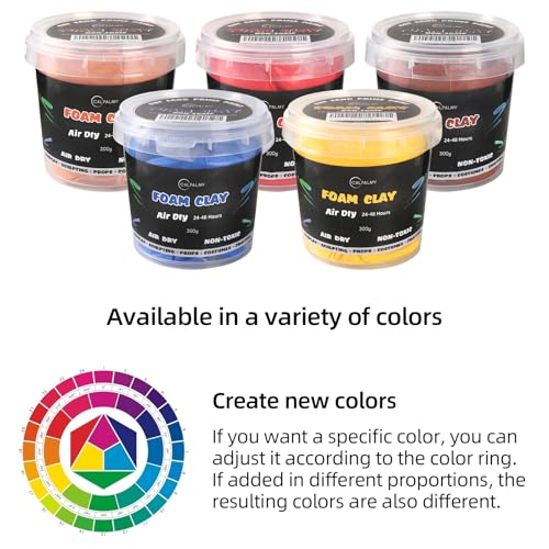 Image of Moldable Cosplay Foam Clay Yellow Colors (300g) - High Density and Quality for Intricate Designs | Air Dries to Perfection for Cutting with a Knife or Rotary Tool, Sanding or Shaping