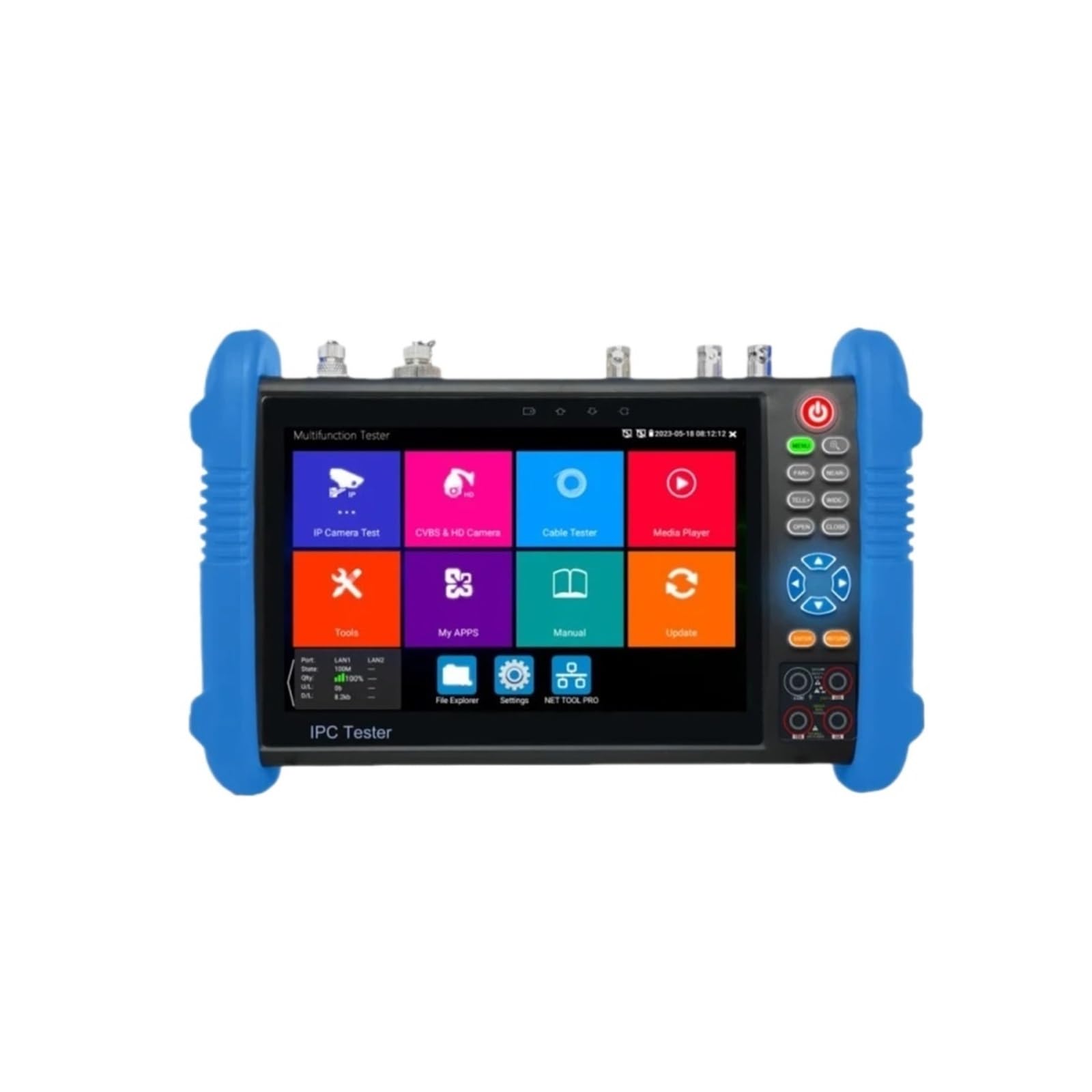 Testeur de vidéosurveillance, Testeur De Vidéosurveillance 8K IPC-9800CLMOVTADHS 8MP HD AHD TVI CVI SDI IP Moniteur À Écran Tactile 7 Pouces D'affichage Vidéo