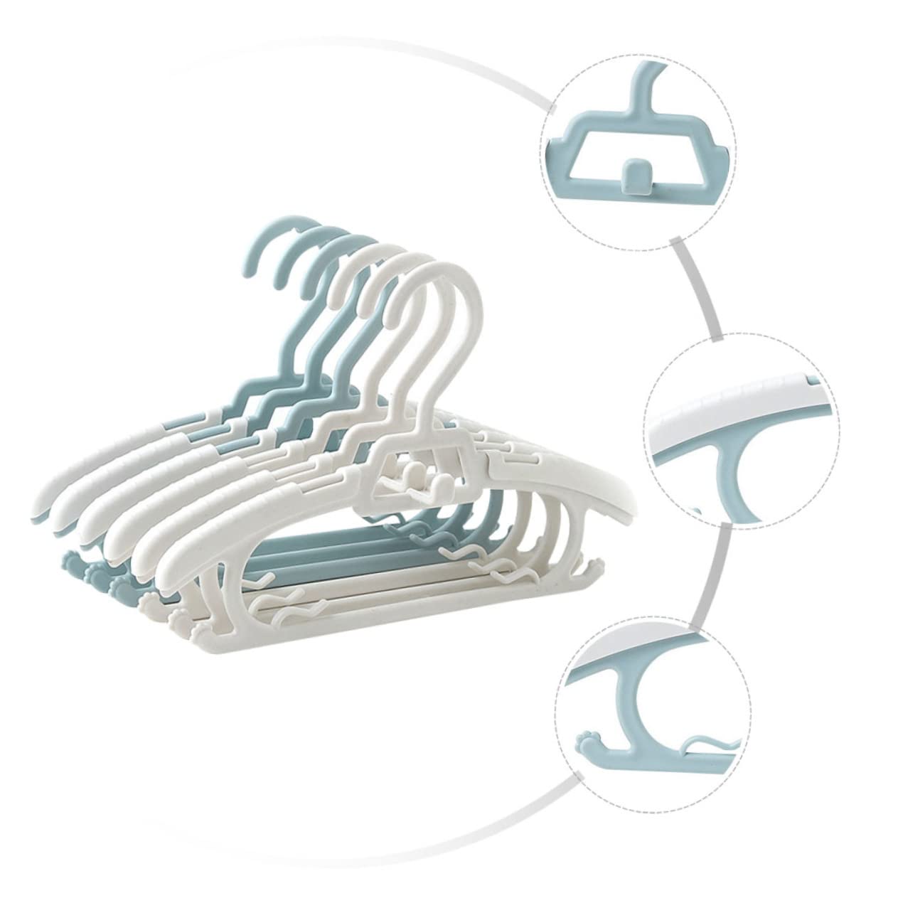 ABOOFAN 10pcs Telescopic Hanger Clothes Hanger Organizer Children Retractable Clothes Hanger Children Clothes Hanger Clothes Hanger Retractable Clothes Hanger