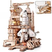 ROKR 3D Wooden Puzzle Space Shuttle Model Kits For Adults To Build STEM Toy Gift LKA02