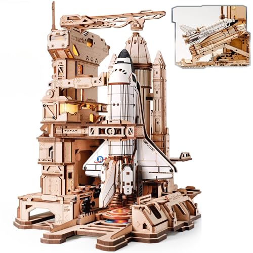 ROKR 3D Wooden Puzzle Space Shuttle Model Kits For Adults To Build STEM Toy Gift LKA02