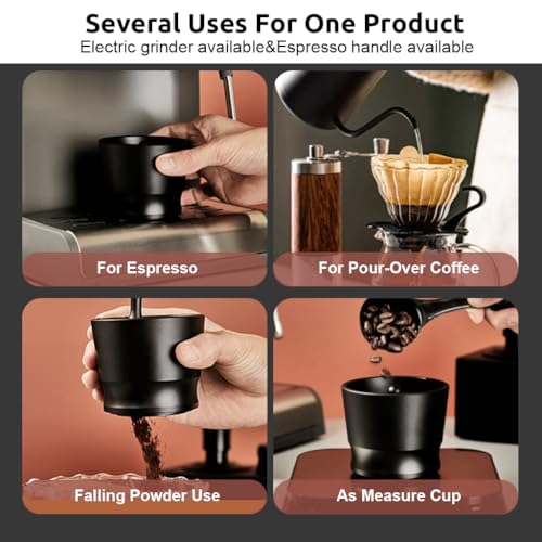 Image of Supvox Coffee Powder Cup Dosing Funnel for 49-58 Diameter Espresso Grinder