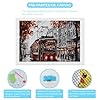 Tram in The Rain Fashion Diamond Art Painting Kits for Adults Round Drill 5D DIY Craft for Home Decor Gift #2