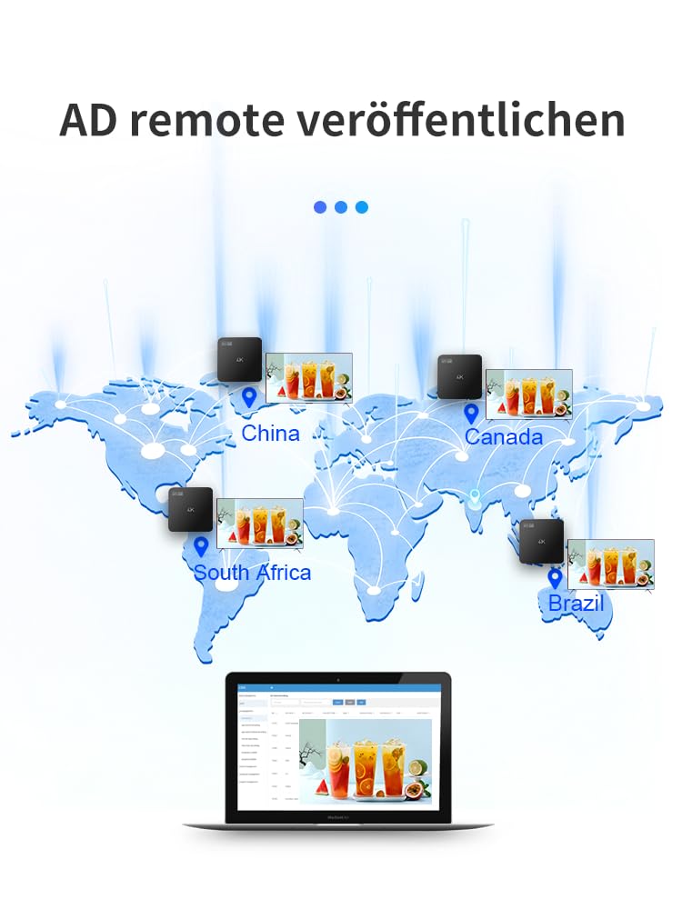 Digital Signage Player cms sans abonnement Affichage de Menu de Restaurant Média Player publicitaire YM05(1+8G)