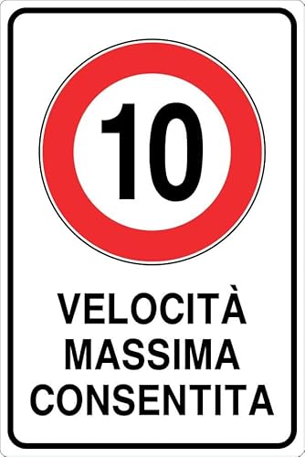 GLOBAL CARTELLO IN LAMIERA SCATOLATA RETTANGOLO 60X40 cm - LIMITE