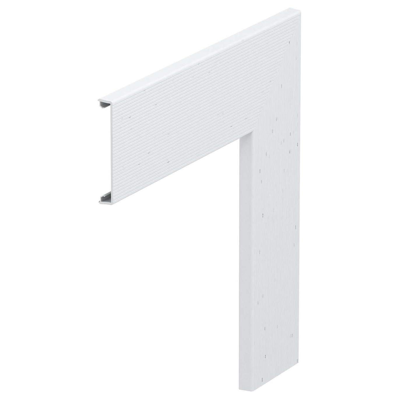 Couvercle angle plat cannelé clipsable - Cache-câble robuste pour goulotte murale