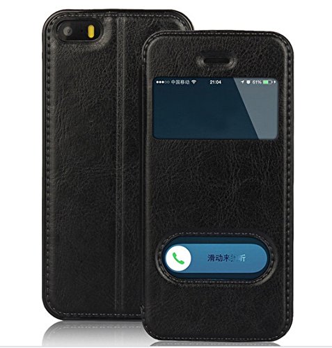 ※Buy Now※ iphoneSE ケース アイフォンSE ケース アイフォン5S ケース iPhone5Sカバー case for iPhone5 iPhone5S レザーケース 手帳型 窓付き 人気 アイフォン5ケースレザー iPhone5カバー マ