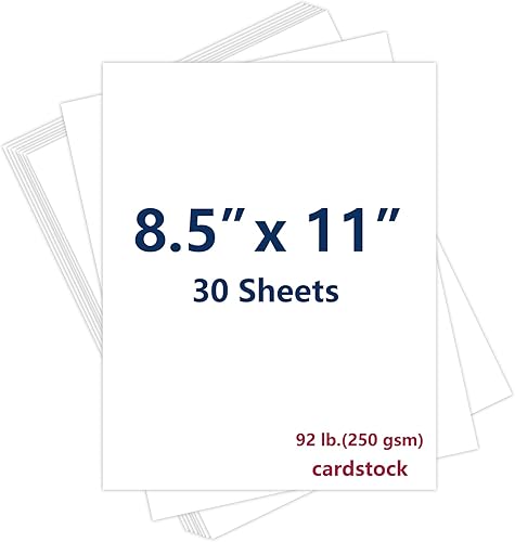 Cimlaga Papel de cartulina de 8.5 x 11 pulgadas, cartulina blanca, cartulina gruesa de 92 libras8.82 ozm, papel de impresora de tarjetas para disponible en Yaxa Venezuela