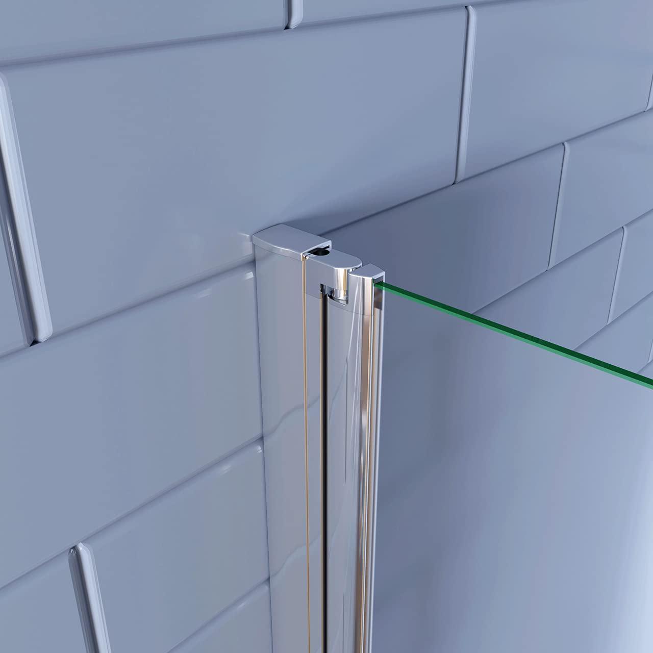 70x195cm Porta Doccia per Nicchia Apertura Battente in Vetro Temperato Satinato Opaco 6 mm Anticalcare Telaio Cromo Lucido (montaggio verso irreversibile)