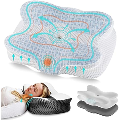 Elviros Adjustable Cervical Memory Foam Pillow Cover