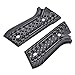 Guuun G10 Grips for Taurus PT92 Grip Compatible with PT 92/99/100/101 and Decocker Crosshatch Texture - Gray/Black