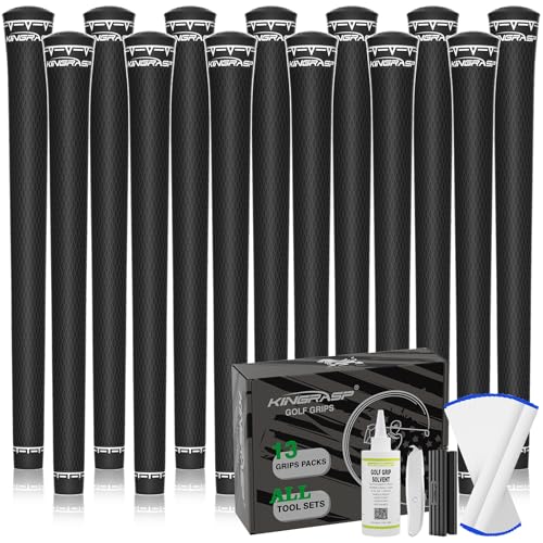 Grips de golf en caoutchouc lot de 13 poignées de club haute traction kit réparation inclus
