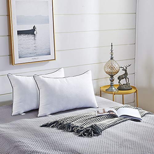 Jollyvogue Bed Pillows Standard Size Set Of 2, Cooling And Supportive Full Pillow 2 Pack For Side And Back Sleepers, Down Alternative Hotel Collection Sleeping Pillows, 26X20 Inches #TOP1