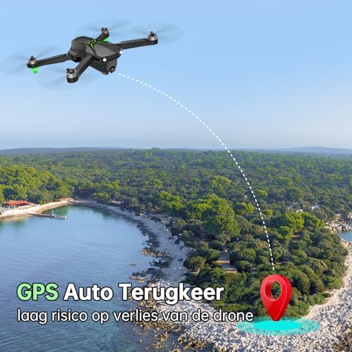 Loolinn | Drone met Camera 4K voor Kinderen als Kerstcadeau - Onder 250 gram, 50 Minuten Vliegtijd, Twee batterijen, 4K Foto's, 2K Video's, GPS Intelligente Terugkeer, C0 - GPS Drone - Afbeelding 7