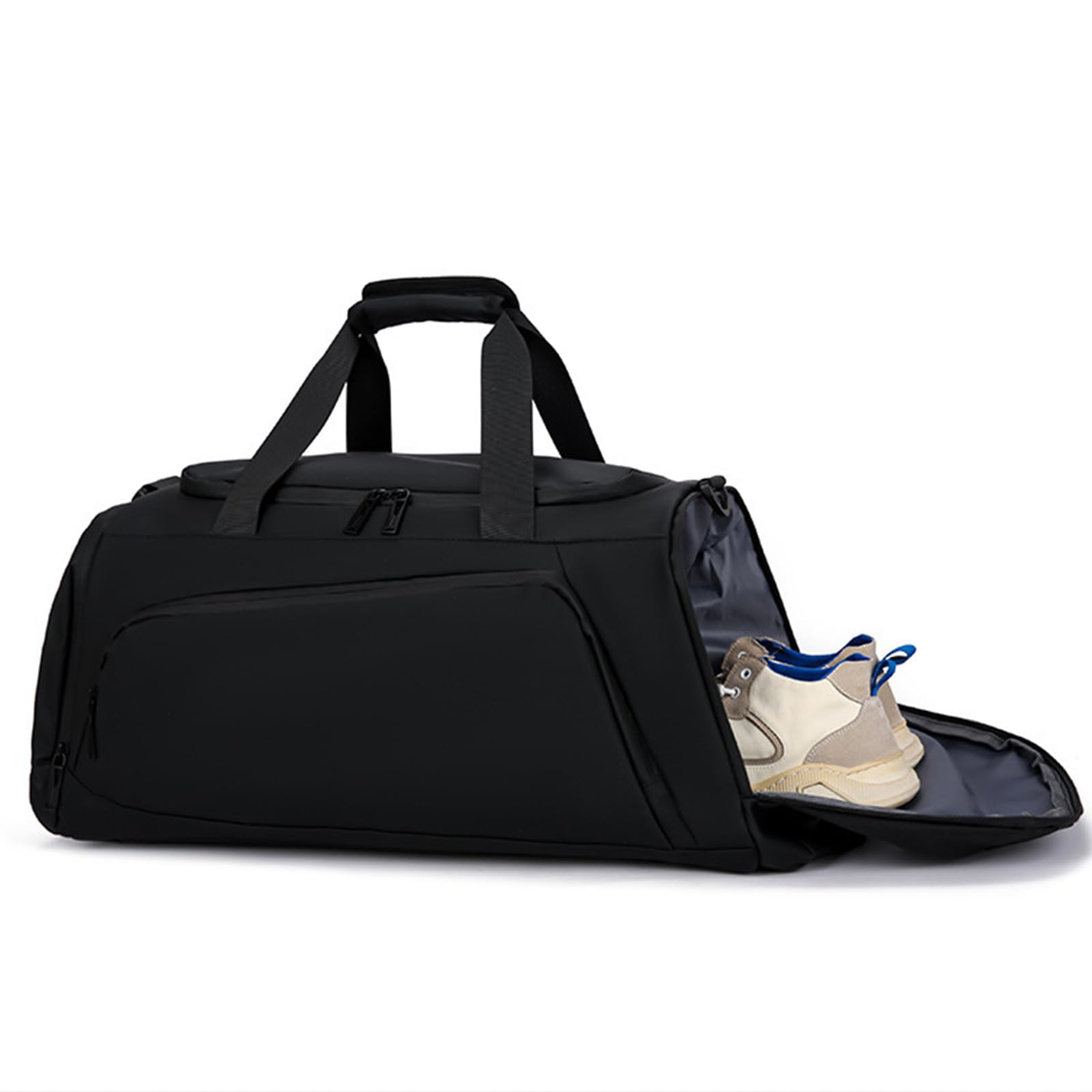 Borsone da viaggio impermeabile con tasca bagnata e scomparto per scarpe, borsone per sport, impermeabile, palestra