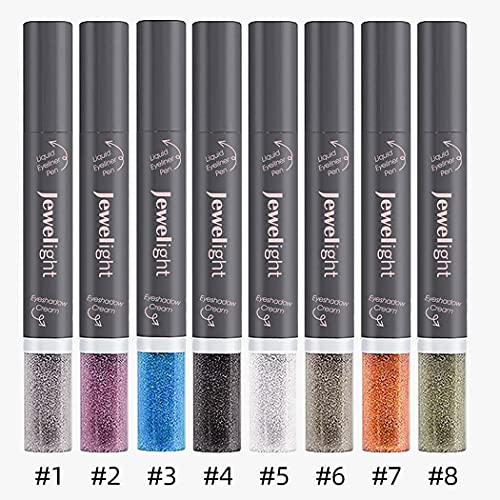 Kisshine Liquid Eyeshadows Pearlescent Eyeshadow Black Shimmer Non-Stick Eye Shadow Costume Party Eye Makeup Gift For Women And Girls Pack Of 1 (Black 4#) #TOP2