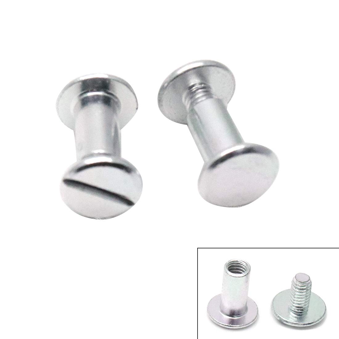 Chicago Screw Binding Screws Posts 10mm/0.39 inch 100pcs-image-16