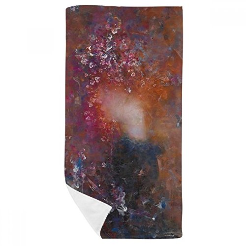 Peinture à l'huile fleur serviette de bain douce pour spa et sport - 2