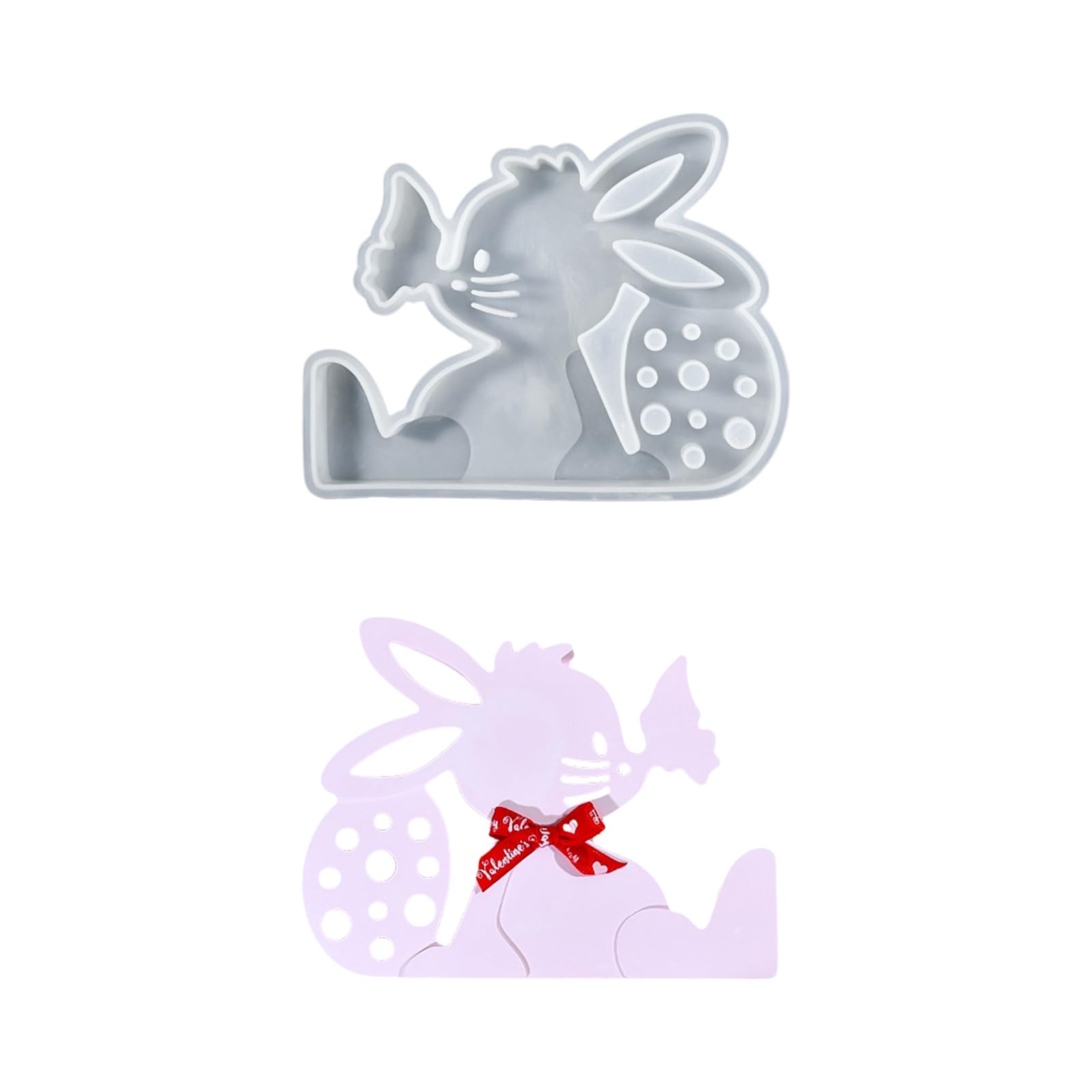 NVOQILIN Rabbits Silicone Mold for Resin Crafting Simple Demolding Tool Resin Craft Mold