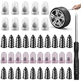 20 Tyre Repair Screws, Car Tyre Puncture Repair Kit with Screwdriver, Self-Service Car Tyre Repair Kit, Universal Tyre Repair Kit for Cars, Motorcycles, and Bicycles(10 S & 10 L)