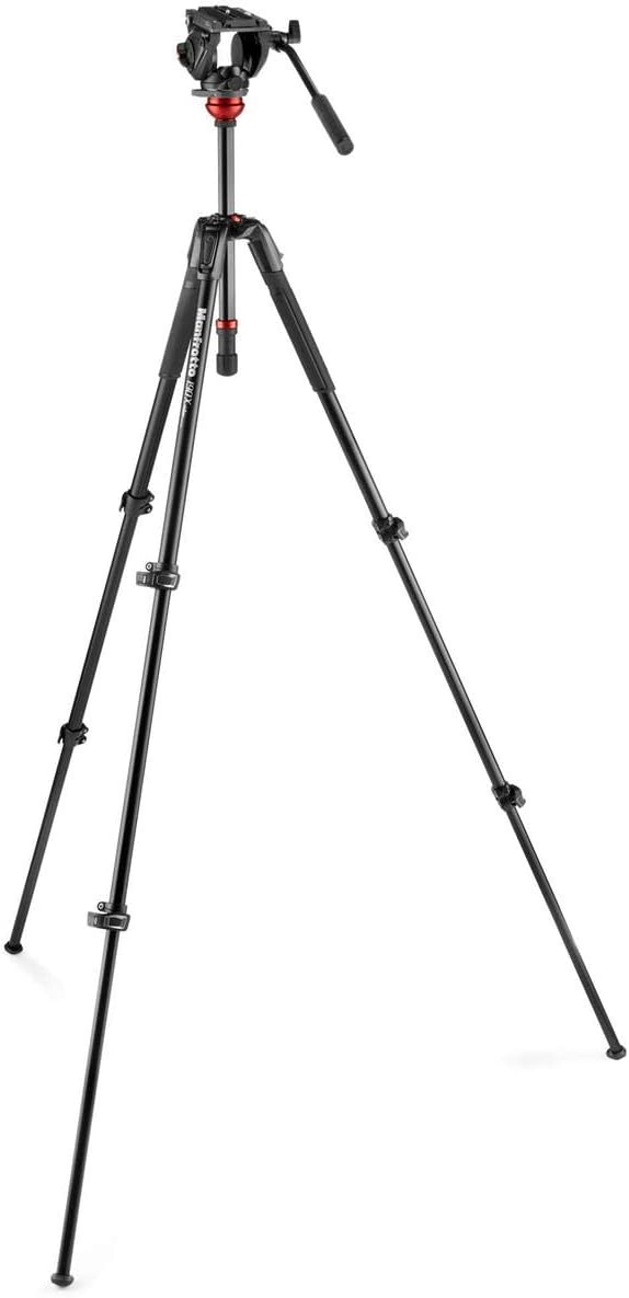 Manfrotto 190X 3-Section Aluminum Video Tripod with 500 Fluid Video Head