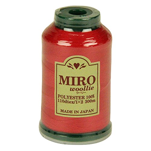 ミロ(MIRO) ウーリー ミシン糸 家庭用 110dtex 300m巻 色番号11 ポリエステル100% 熱や水に強い 日本製