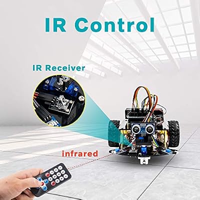 Hosyond Smart Robot Car Kit ، سيارة تحكم عن بعد 2WD متوافقة مع Arduino IDE مع Tutorail