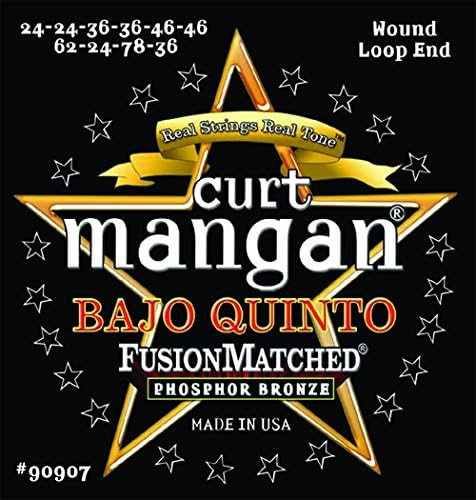 Curt Mangan Bajo Quinto String Set Wound Loop End, Phosphor Bronze