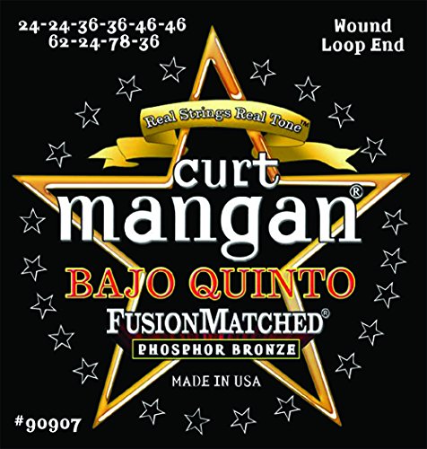 Curt Mangan Bajo Quinto String Set Wound Loop End, Phosphor Bronze