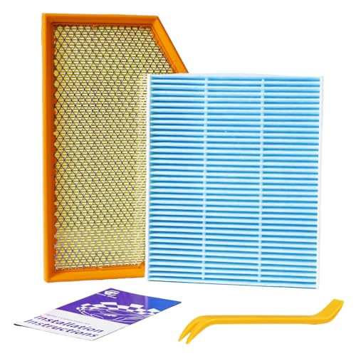 SCREW RHINO Engine Air Filter&Cabin Air Filter Combo Fits Jeep Wrangler JL 2.0L/3.6L 2018-2026(Not For 3.0L/6.4L/Diesel) Gladiator 2020-2025 3.6L-CA12373&CF12450