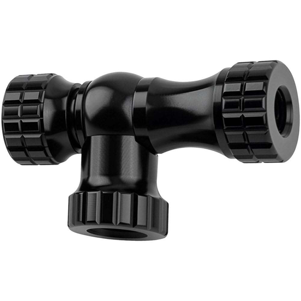 Sslvya Black CO2 Inflator Valve Compatible Bicycle Tire Pump for Mountain and Road Bikes