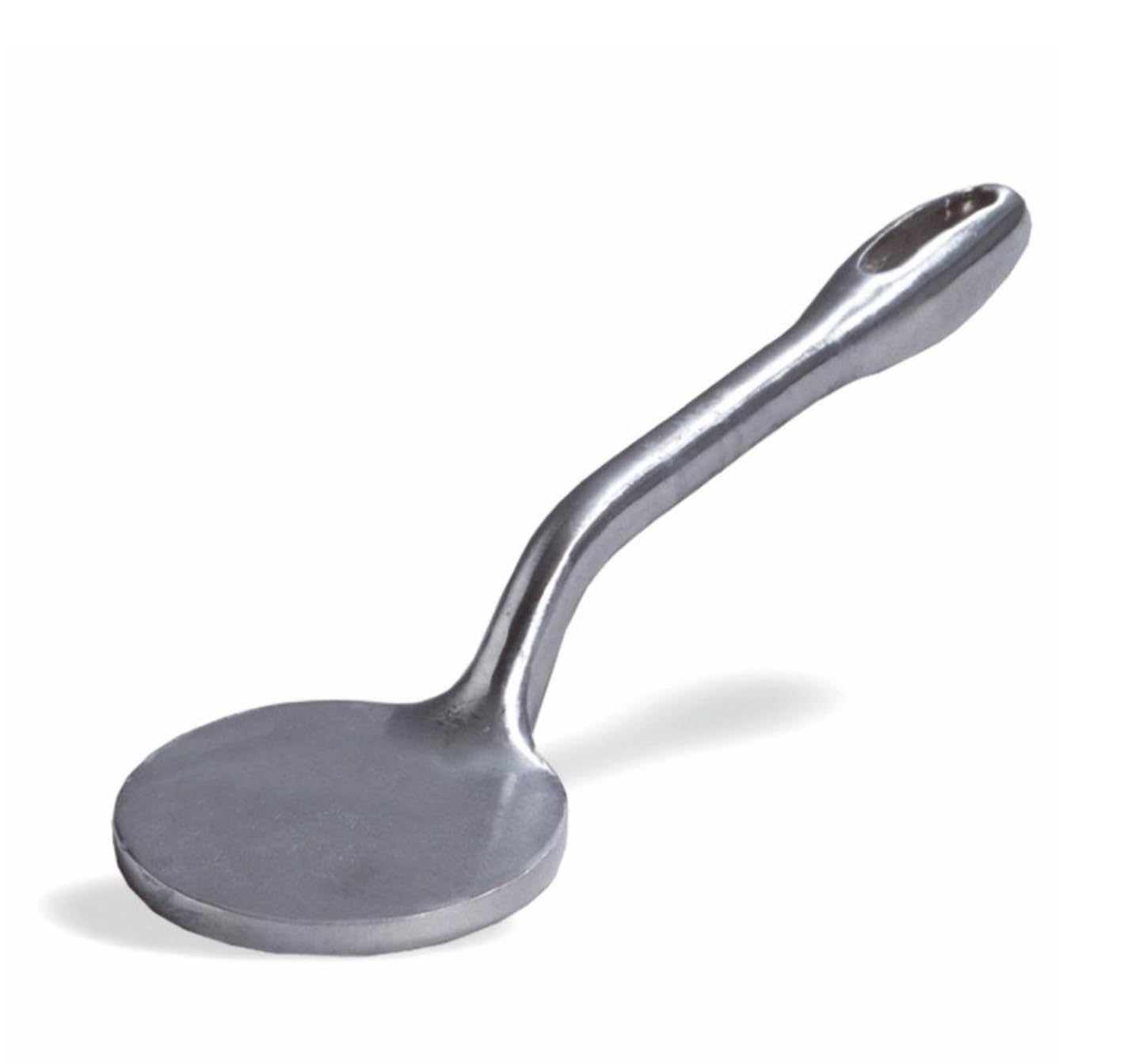 MBH - Aplasta Carnes Lisa Ø 9.5 cm de Acero Inoxidable para hostelería. Aplastadora de Carne y Hamburguesa para Cocina Industrial de Restaurante.
