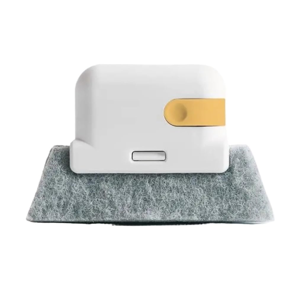 Sunrrafck Yellow 1Pc Window Groove Cleaning Cloth Brush Slot Hand-Held Door Gap Keyboard Kitchen Floor Household Tools(Yellow)