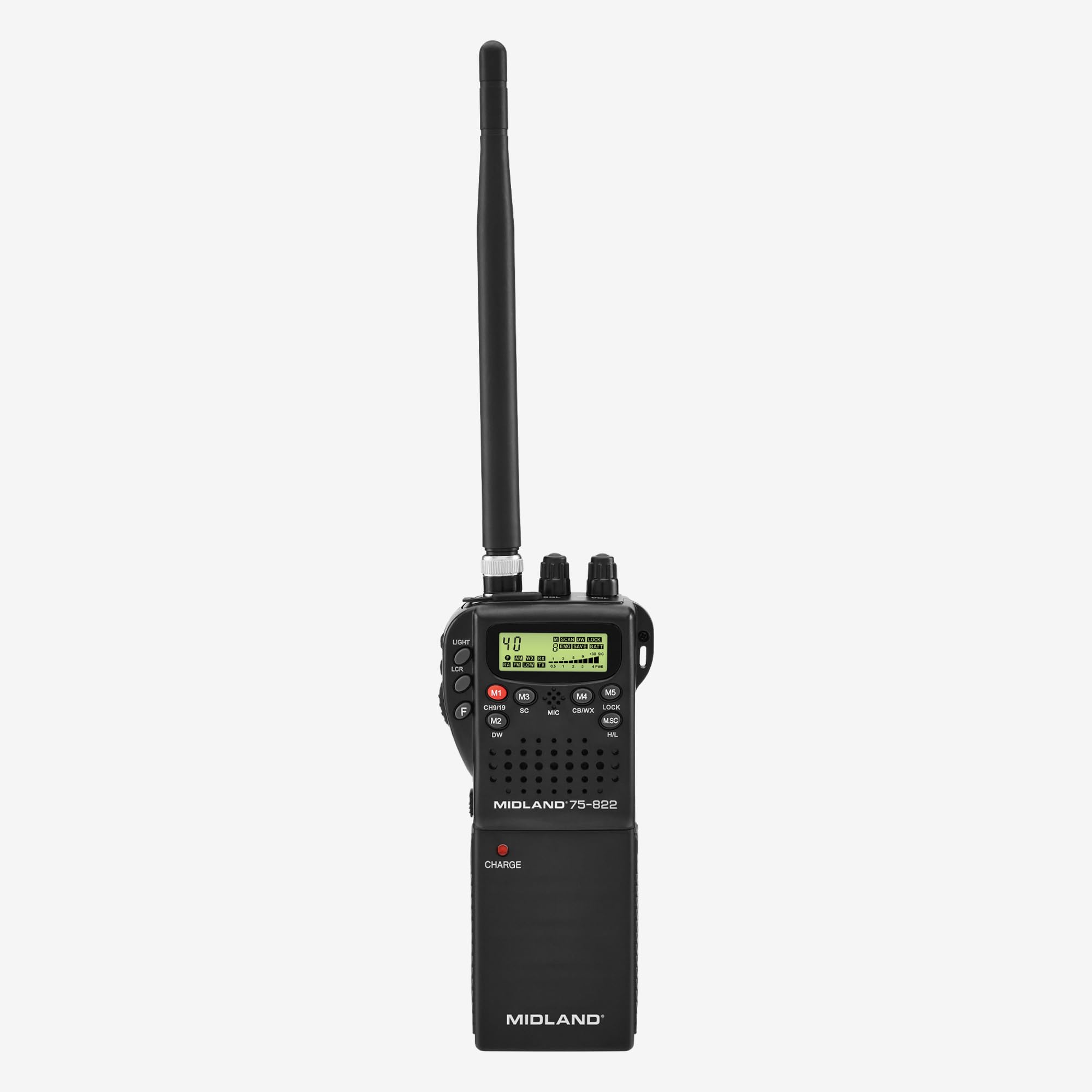 Midland 75-822 Handheld CB Radio & Mobile CB Radio – Walkie Talkie with 40 Channels, NOAA Weather Alerts, Long Range, Compatible with CB Antennas