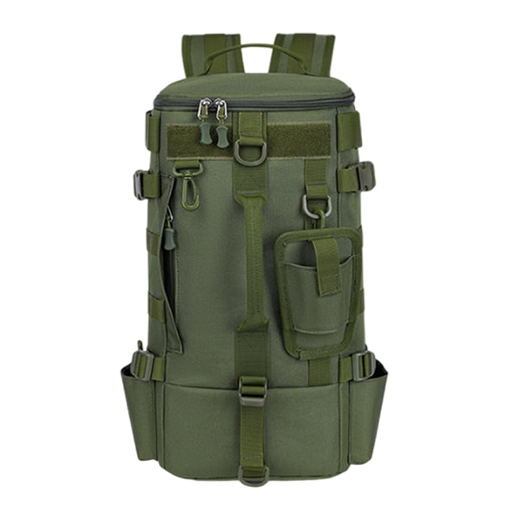 Mochila de pesca de gran capacidad soluciona el espacio de tus aparejos verde 8
