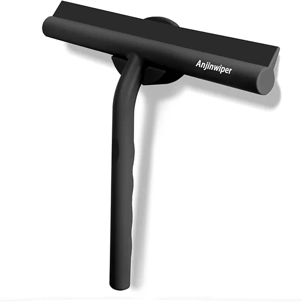 Anjinwiper All-Purpose Shower Squeegee for Glass Doors, Silicone Squeegee for Bathroom, Shower Doors, Mirrors, Tiles