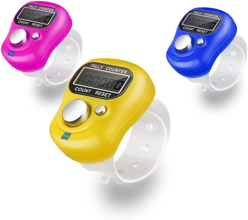 5-Digit Tally Clicker Counter Finger Clicker Ring Electronic Light ...